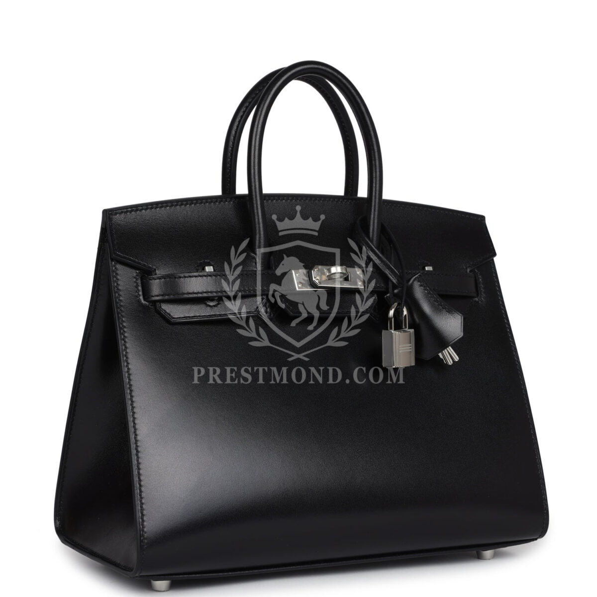 Hermes Birkin Sellier 25 Black Box PHW — изображение 2