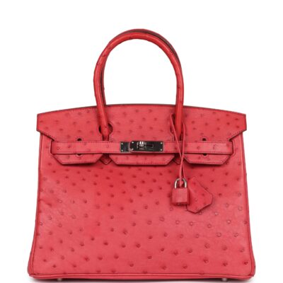 Hermes Birkin 30 Bougainvillea Ostrich PHW