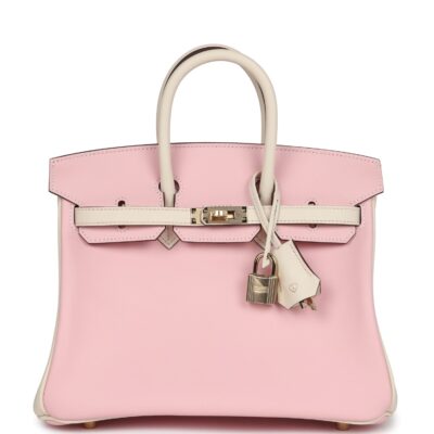 Hermes Special Order (HSS) Birkin 25 Rose Sakura and Nata Swift PBHW