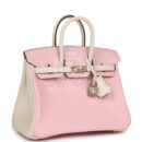 Hermes Special Order (HSS) Birkin 25 Rose Sakura and Nata Swift PBHW