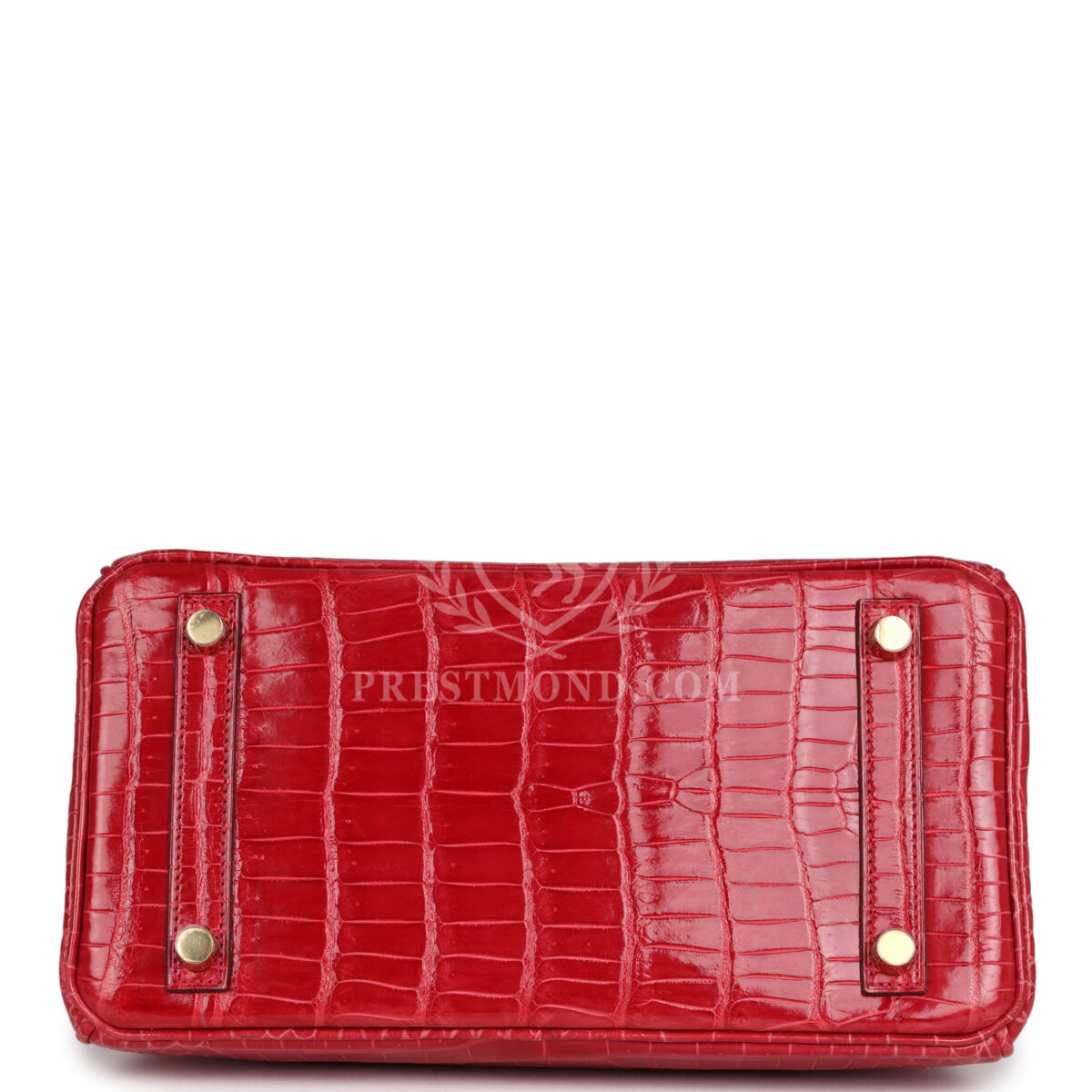 Hermes Birkin 25 Braise Shiny Porosus Crocodile GHW — изображение 6
