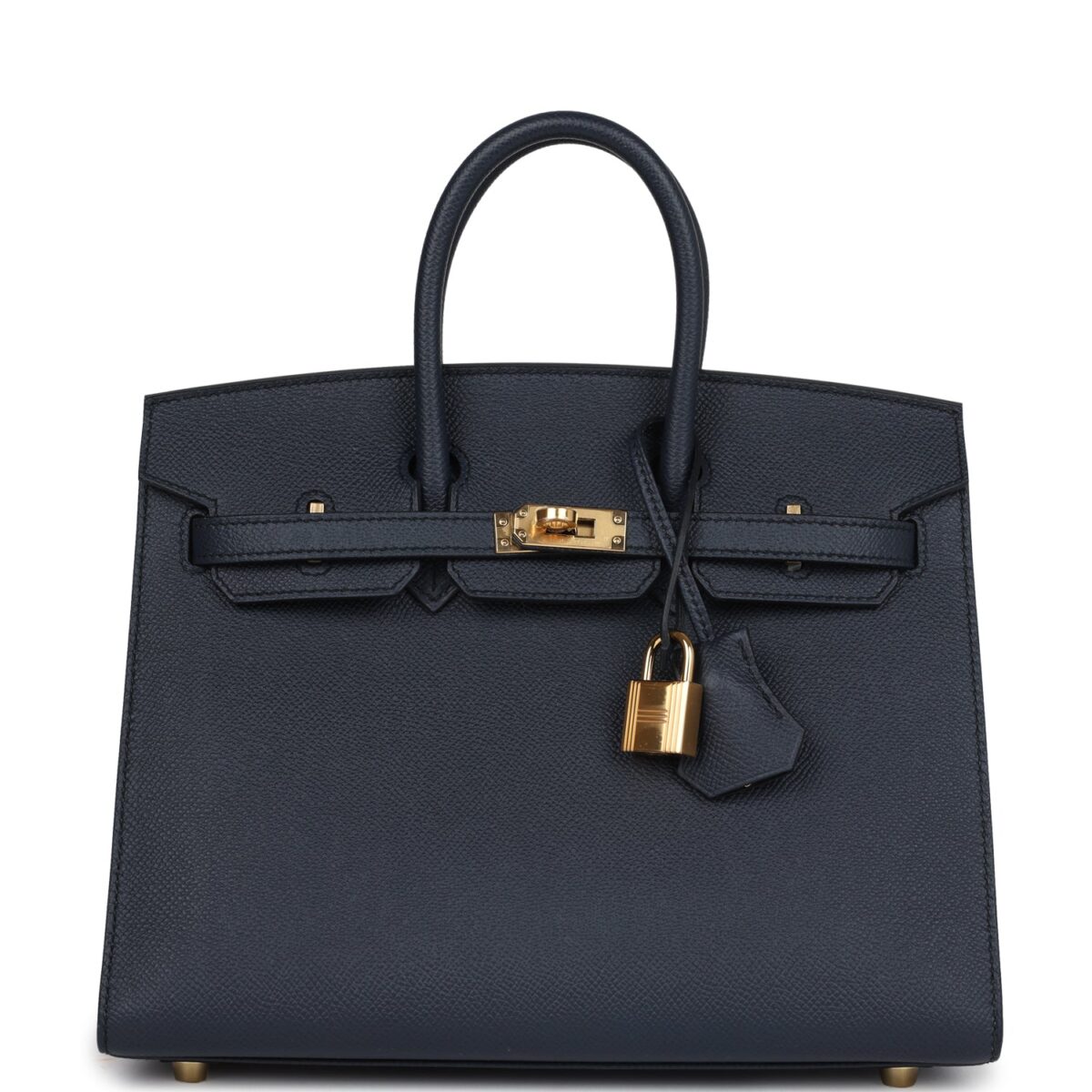 Hermes Birkin Sellier 25 Bleu Indigo Epsom GHW