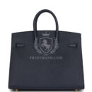 Hermes Birkin Sellier 25 Bleu Indigo Epsom GHW