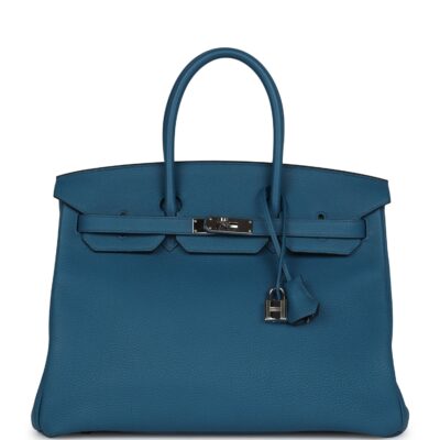 Hermes Birkin 35 Cobalt Togo PHW
