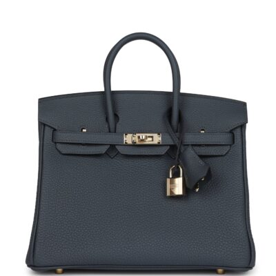 Hermes Birkin 25 Gris Misty Togo PBHW