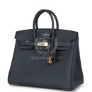 Hermes Birkin 25 Gris Misty Togo PBHW
