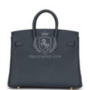 Hermes Birkin 25 Gris Misty Togo PBHW