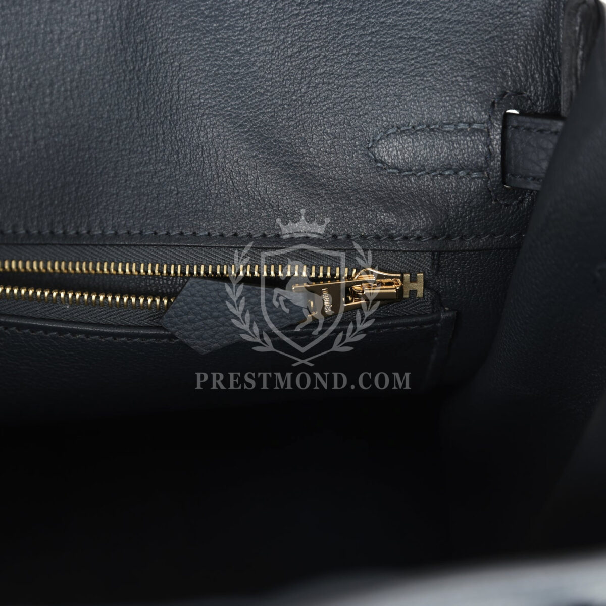 Hermes Birkin 25 Gris Misty Togo PBHW — изображение 9