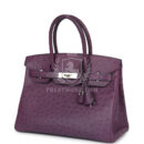 Hermes Birkin 30 Violet Ostrich PHW