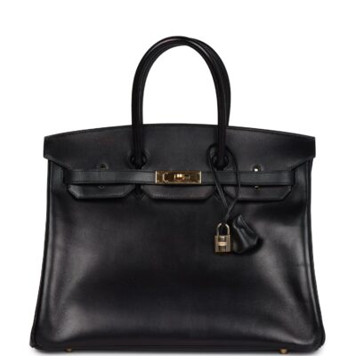 Hermes Birkin 35 Black Box GHW