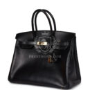 Hermes Birkin 35 Black Box GHW