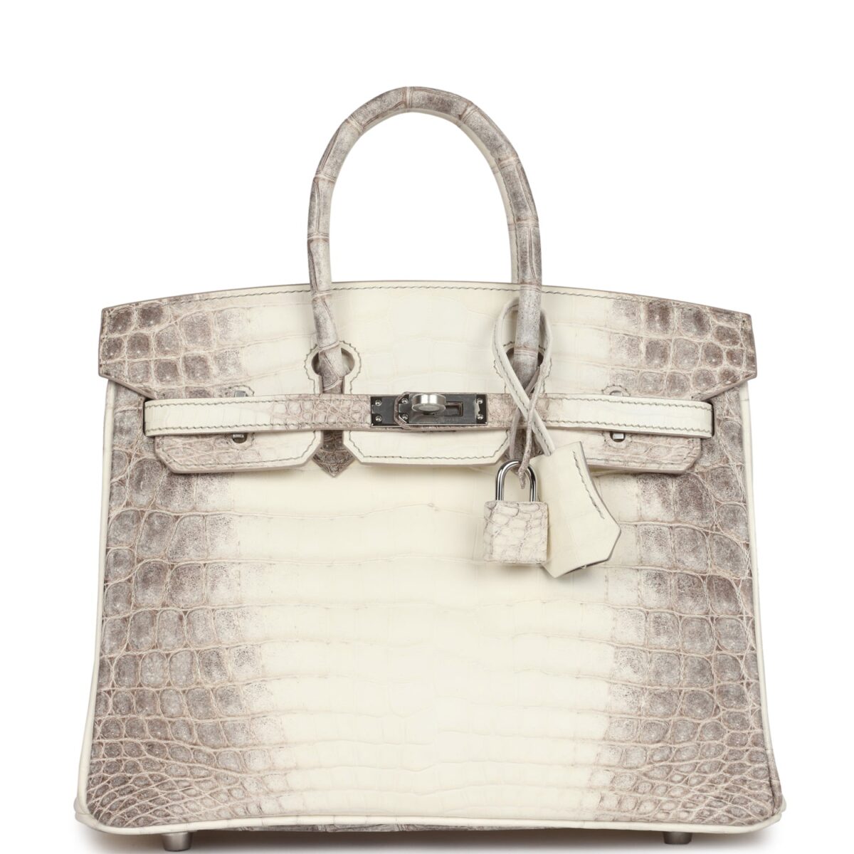 Hermes Birkin 25 Himalaya Niloticus Crocodile PHW