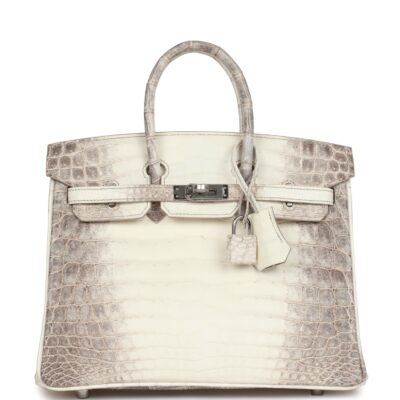 Hermes Birkin 25 Himalaya Niloticus Crocodile PHW