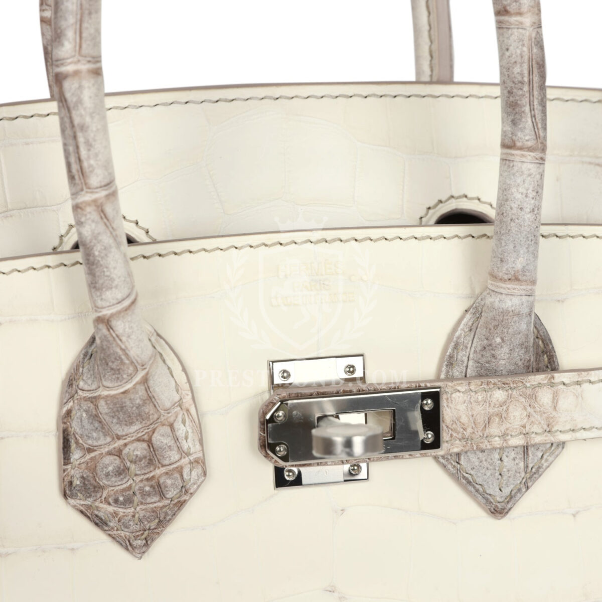 Hermes Birkin 25 Himalaya Niloticus Crocodile PHW — изображение 7
