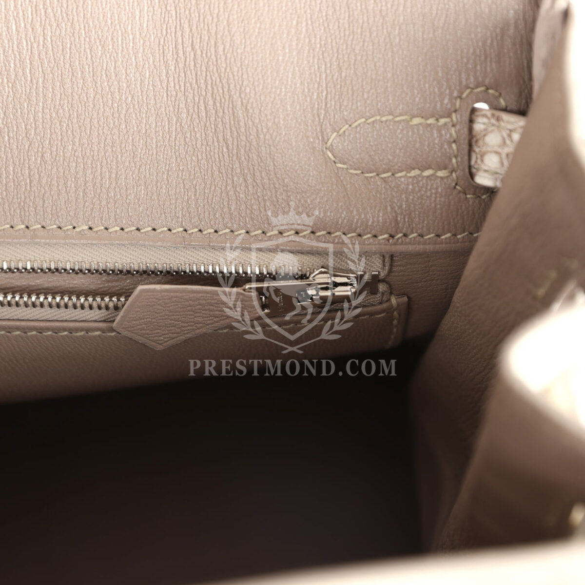 Hermes Birkin 25 Himalaya Niloticus Crocodile PHW — изображение 9
