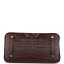 Hermes Birkin 25 Rouge Sellier Matte Porosus Crocodile GHW