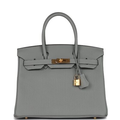 Hermes Birkin 30 Gris Mouette Togo GHW