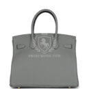 Hermes Birkin 30 Gris Mouette Togo GHW