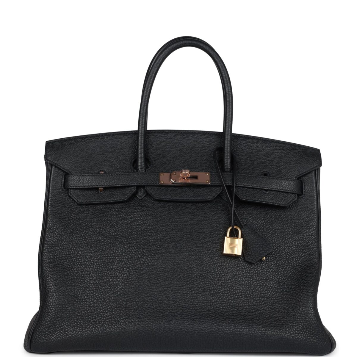 Hermes Birkin 35 Black Togo Rose GHW