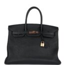 Hermes Birkin 35 Black Togo Rose GHW