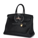 Hermes Birkin 35 Black Togo Rose GHW