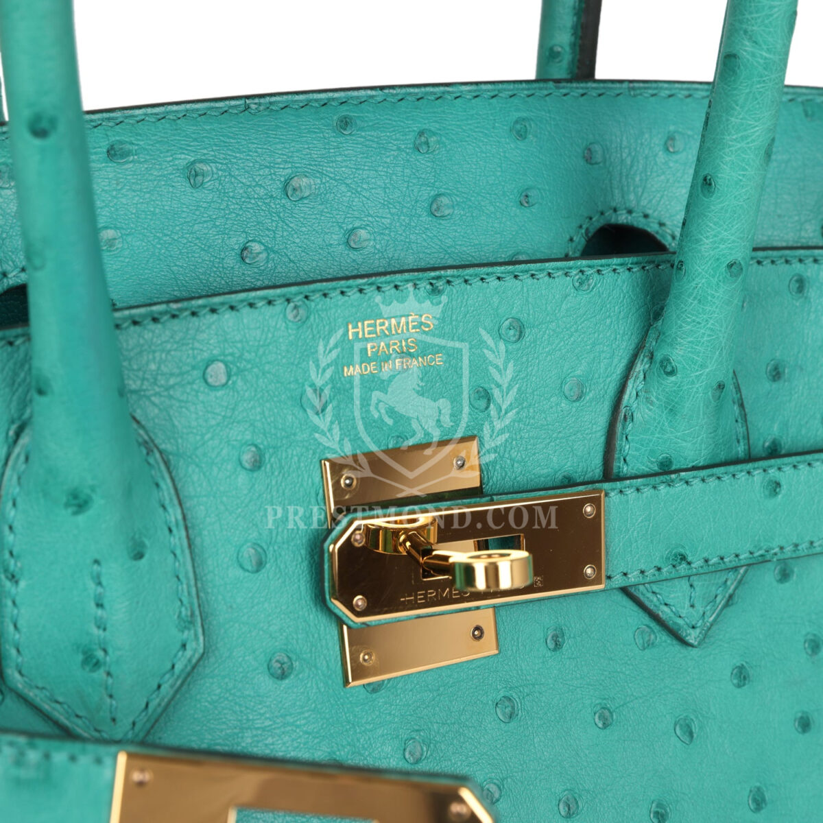 Hermes Birkin 30 Vert Verone Ostrich GHW — изображение 7