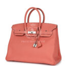 Hermes Birkin 35 Crevette Clemence PHW