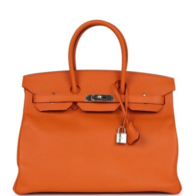 Hermes Birkin 35 Orange Epsom PHW