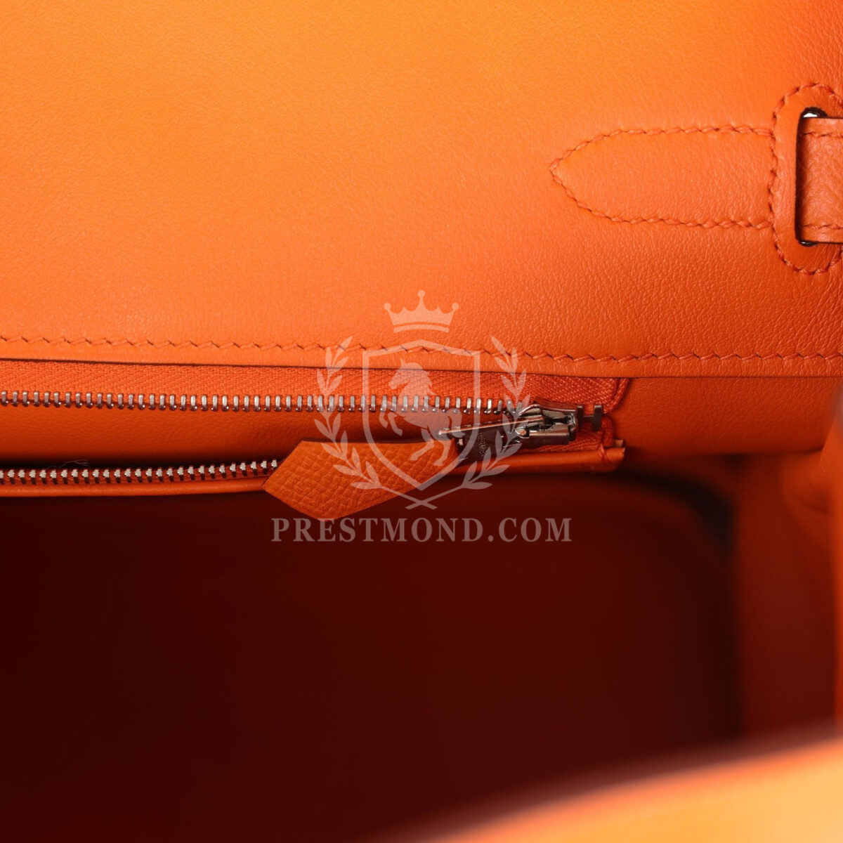 Hermes Birkin 35 Orange Epsom PHW — изображение 9