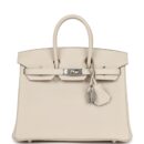 Hermes Birkin 25 Craie Togo PHW