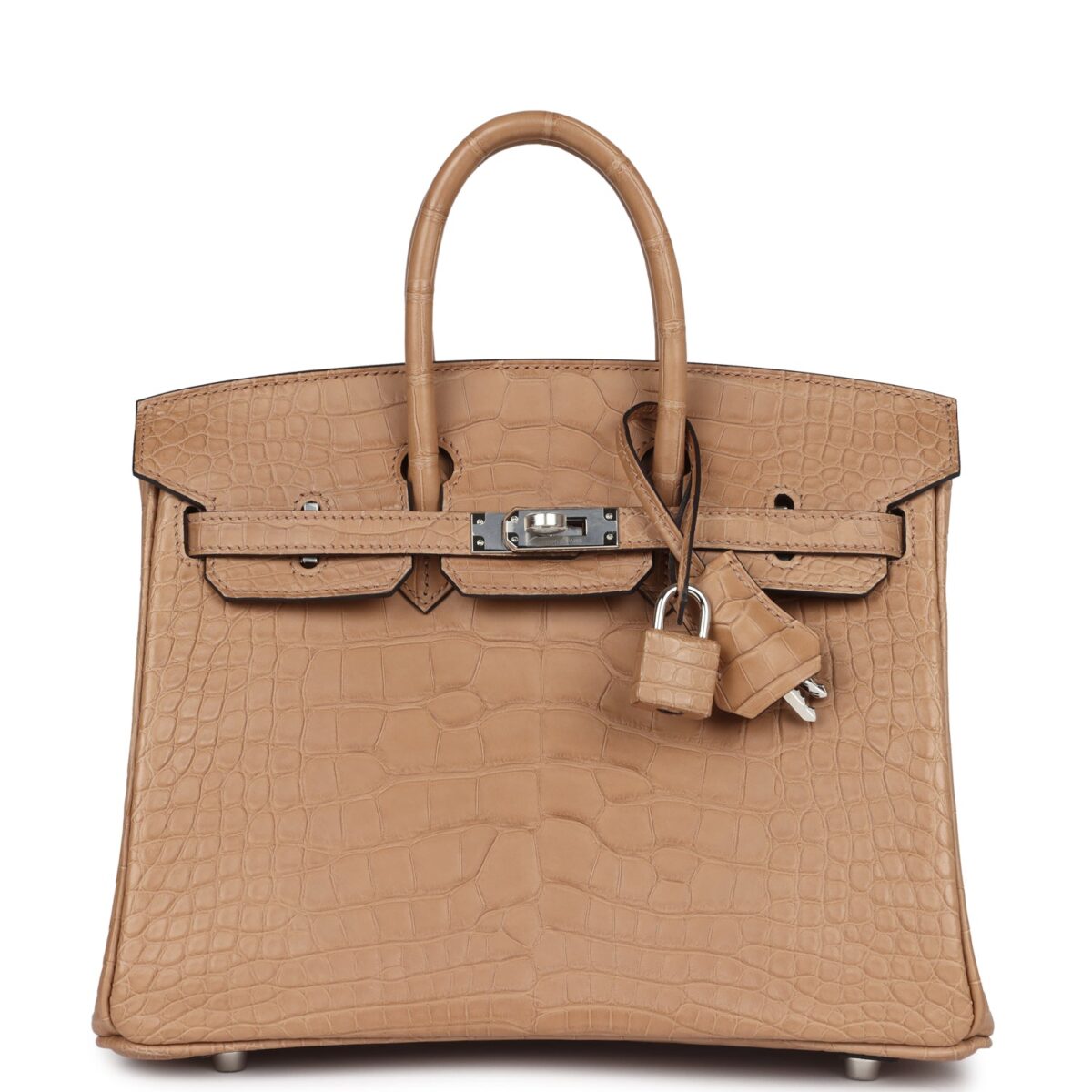 Hermes Birkin 25 Chai Matte Alligator PHW
