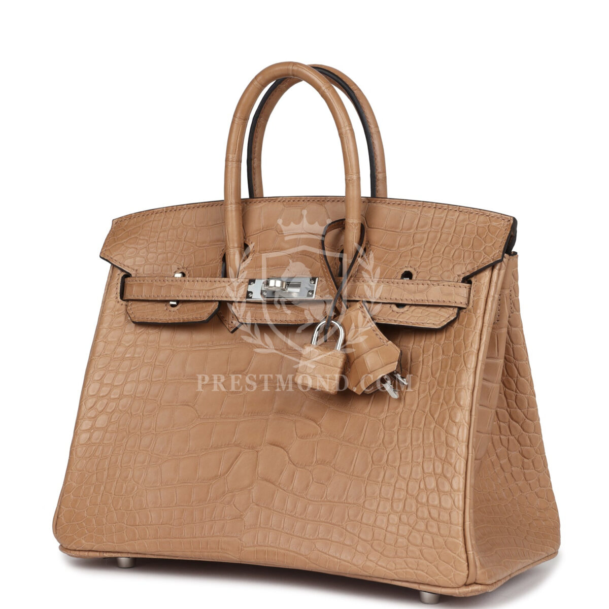 Hermes Birkin 25 Chai Matte Alligator PHW — изображение 5
