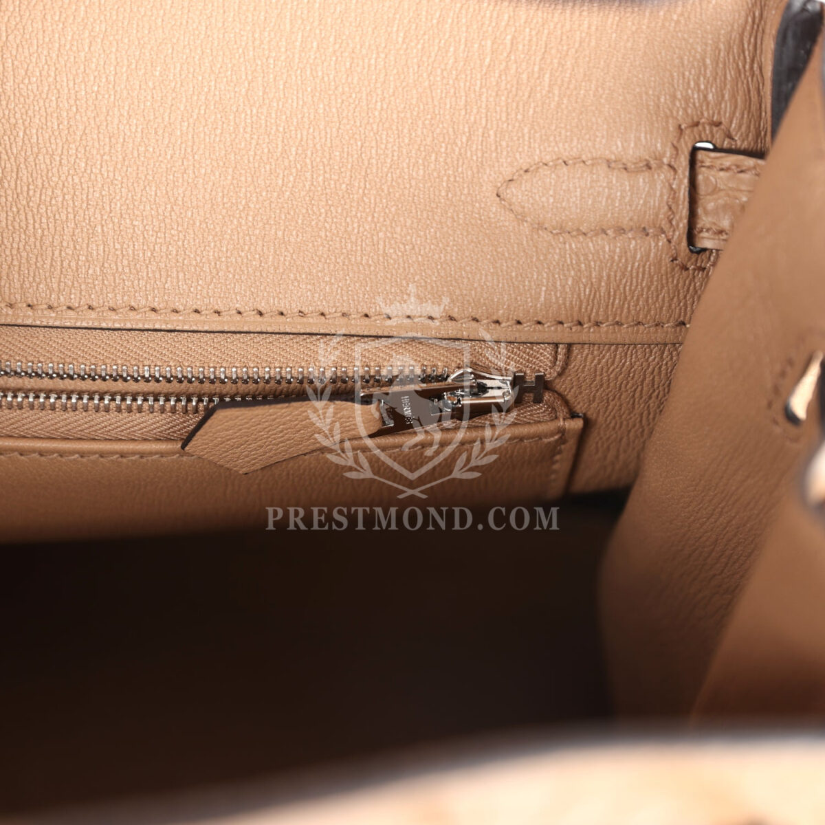 Hermes Birkin 25 Chai Matte Alligator PHW — изображение 9