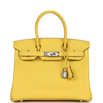 Hermes Birkin 30 Jaune de Naples Epsom PHW