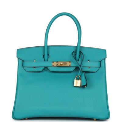 Hermes Birkin 30 Bleu Paon Epsom GHW