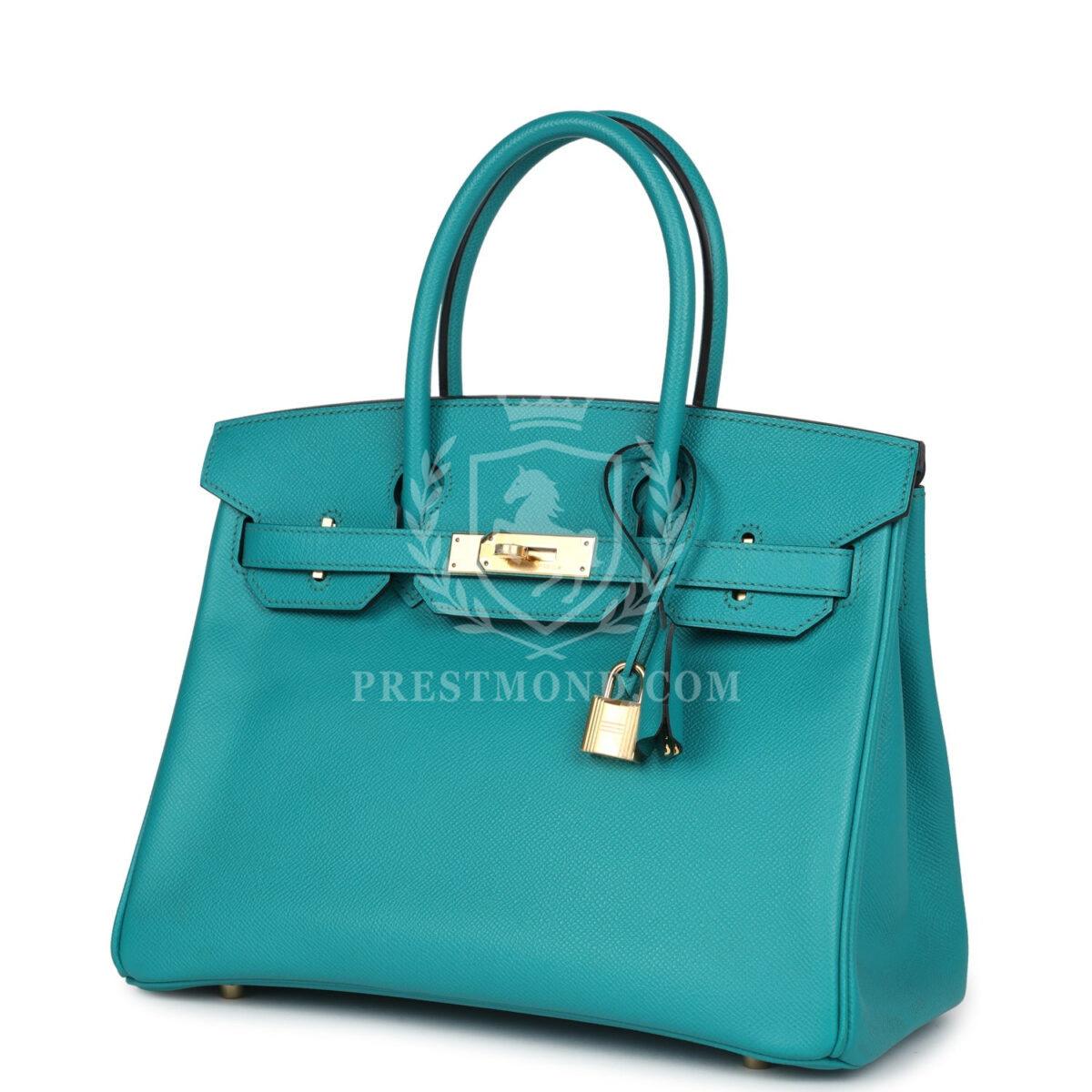 Hermes Birkin 30 Bleu Paon Epsom GHW — изображение 5