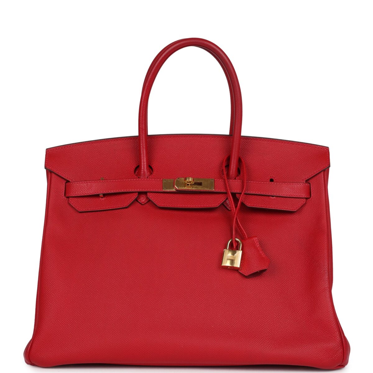 Hermes Birkin 35 Rouge Casaque Epsom GHW