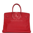Hermes Birkin 35 Rouge Casaque Epsom GHW