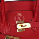 Hermes Birkin 35 Rouge Casaque Epsom GHW