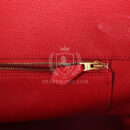 Hermes Birkin 35 Rouge Casaque Epsom GHW