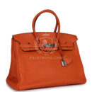Hermes Birkin 35 Orange Togo PHW