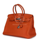 Hermes Birkin 35 Orange Togo PHW
