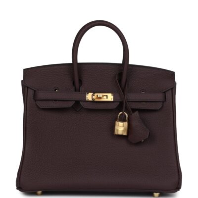 Hermes Birkin 25 Rouge Sellier Togo GHW