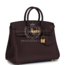 Hermes Birkin 25 Rouge Sellier Togo GHW