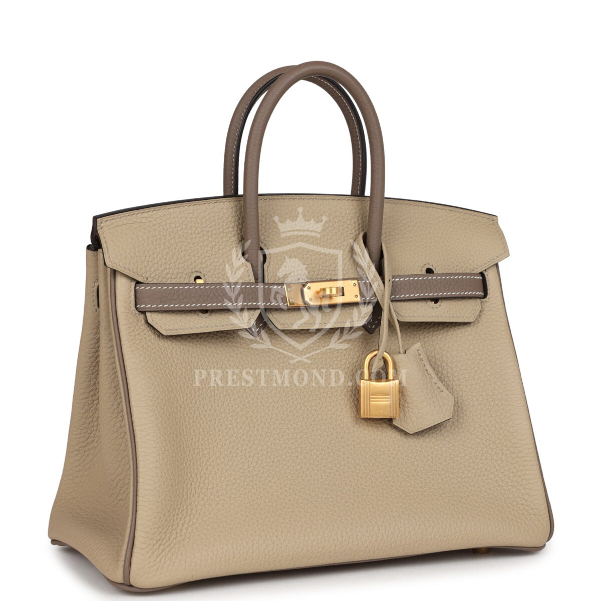 Hermes Special Order (HSS) Birkin 25 Etoupe and Trench Togo Brushed GHW — изображение 2
