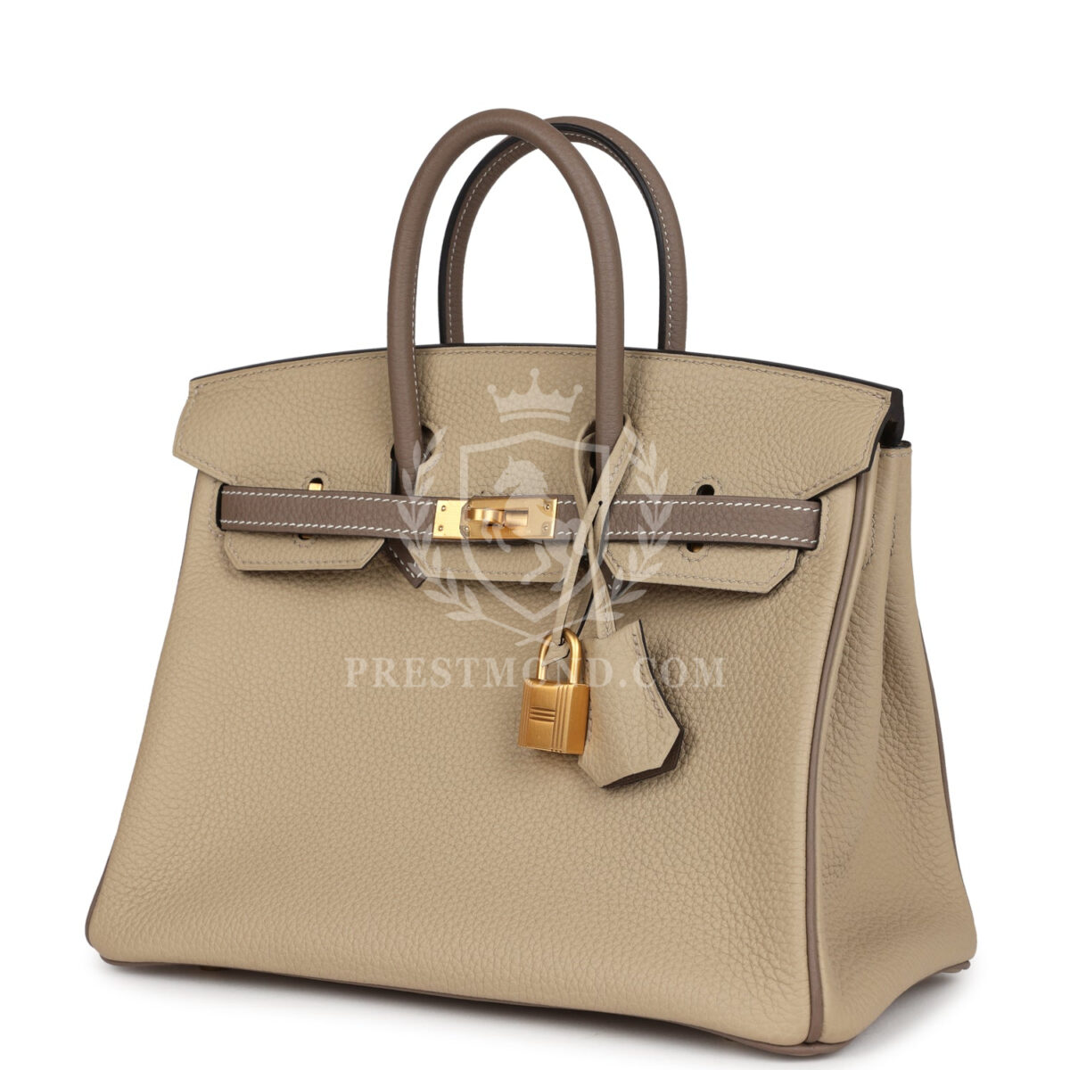 Hermes Special Order (HSS) Birkin 25 Etoupe and Trench Togo Brushed GHW — изображение 5