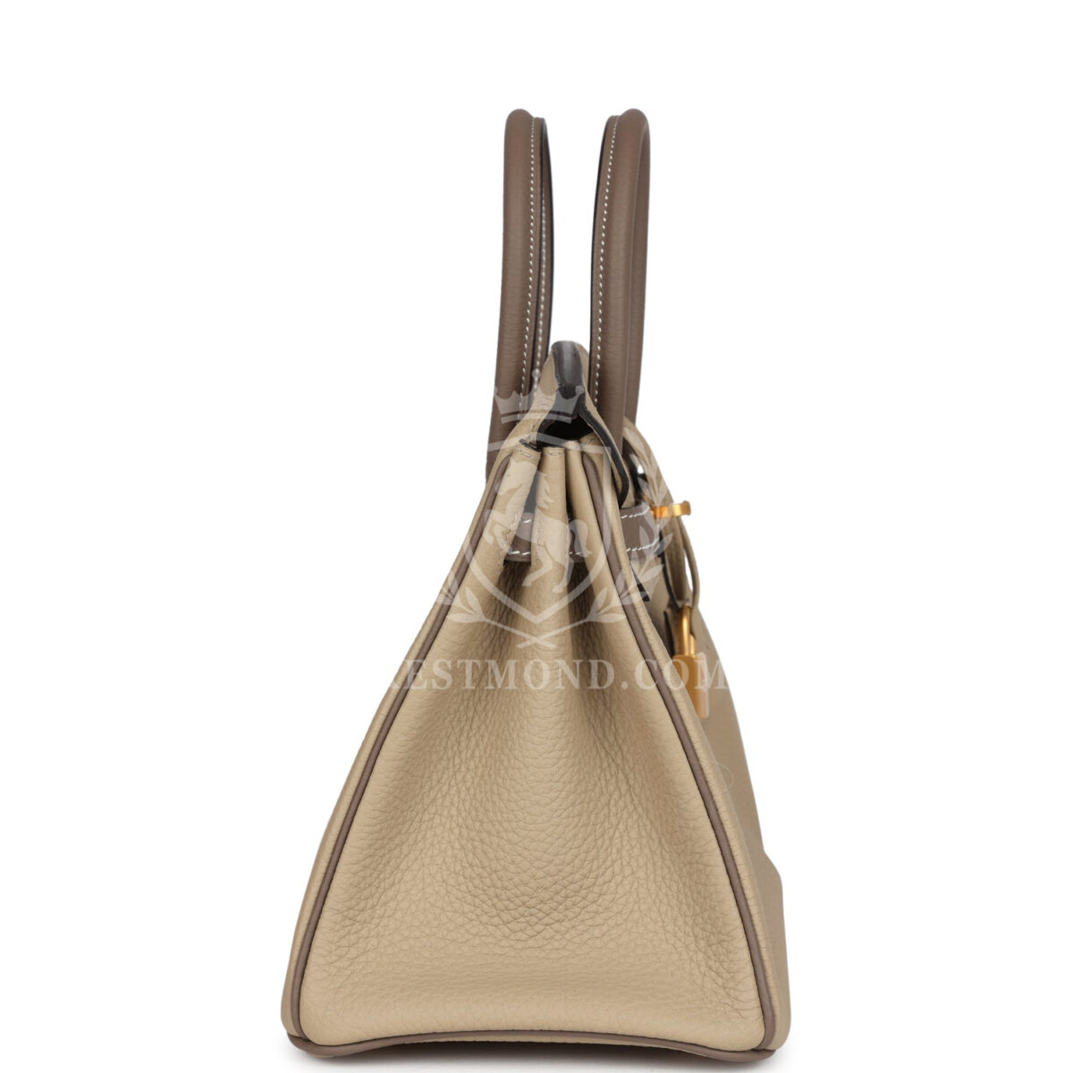 Hermes Special Order (HSS) Birkin 25 Etoupe and Trench Togo Brushed GHW — изображение 3