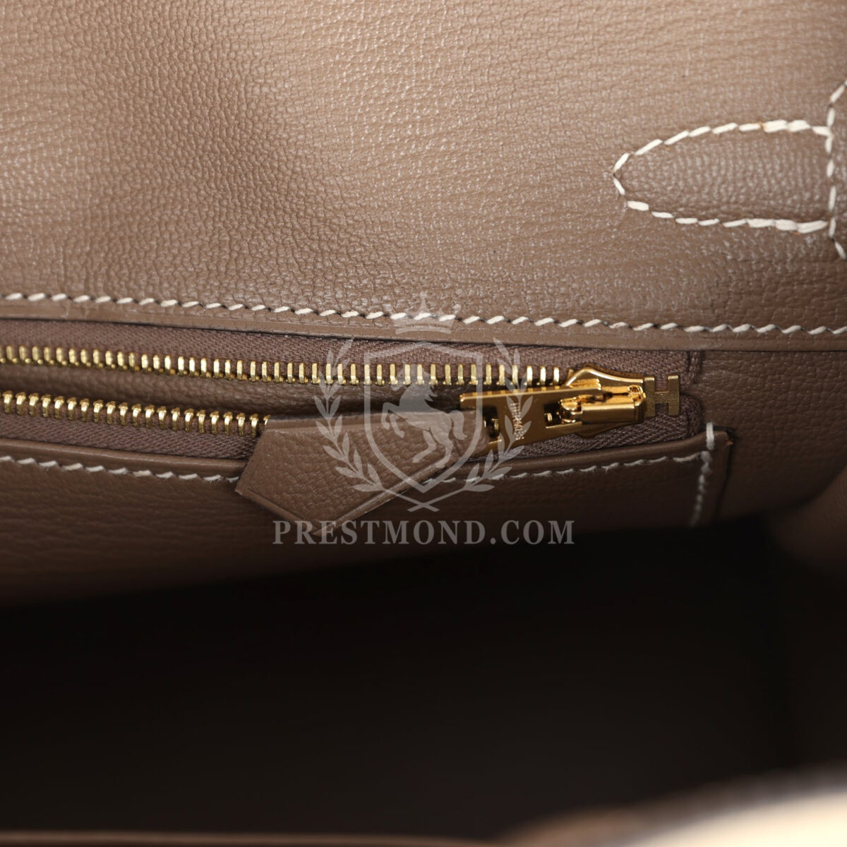 Hermes Special Order (HSS) Birkin 25 Etoupe and Trench Togo Brushed GHW — изображение 9