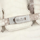 Hermes Birkin 25 Himalaya Niloticus Crocodile Diamond Encrusted PHW