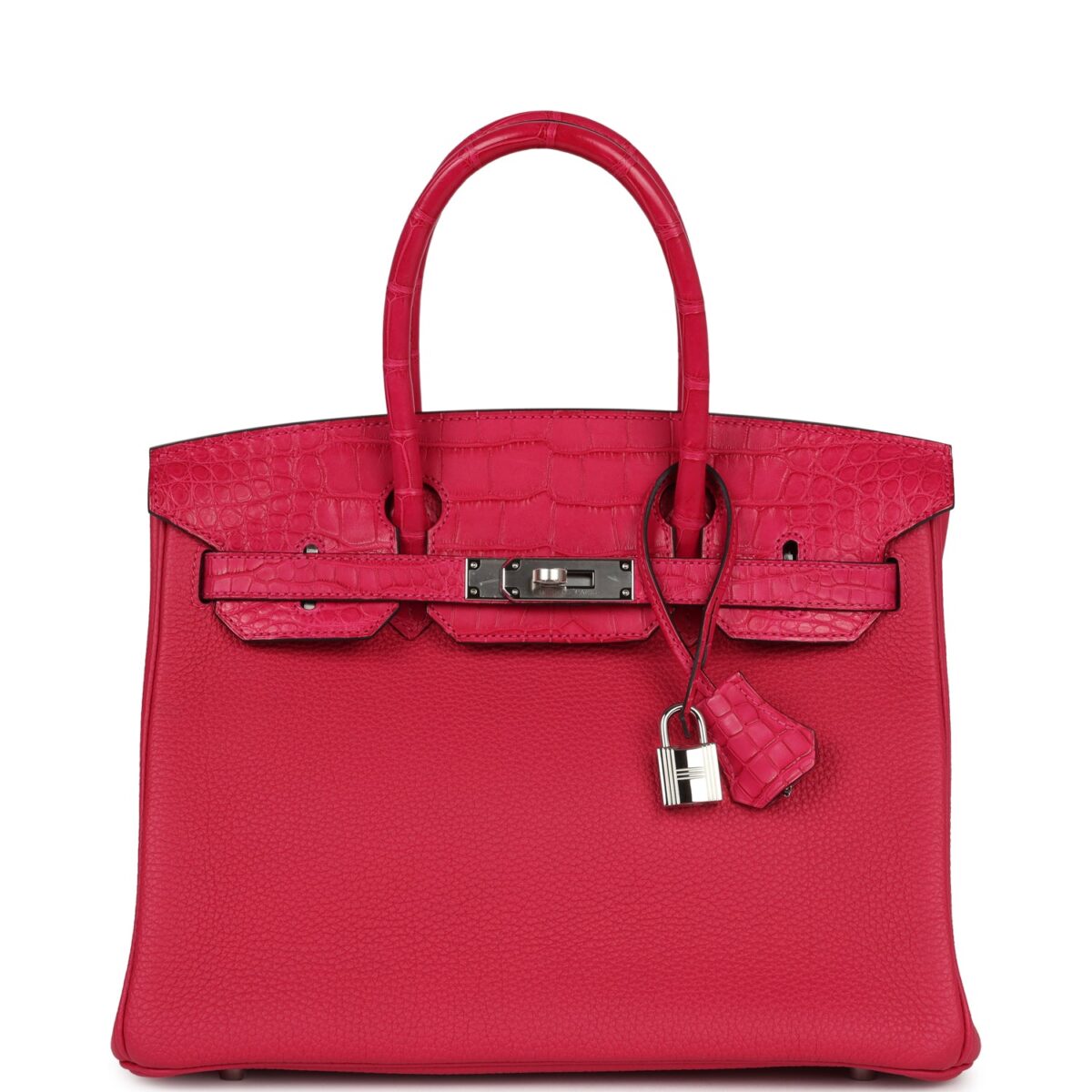 Hermes Birkin 30 Framboise Matte Alligator Togo Touch PHW